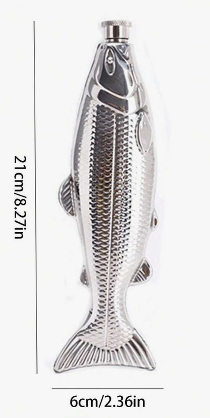 The Catch Stainless Steel Fish Flask