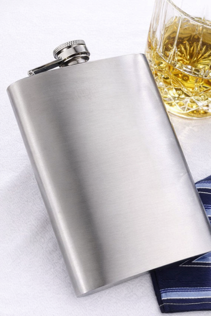 Stainless steel hip flask