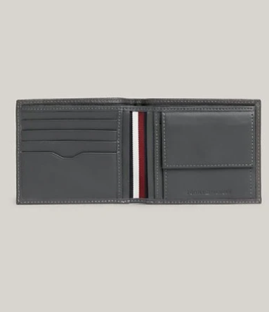 Tommy Hilfiger Leather Card and Coin Holder Wallet