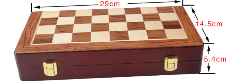 Gold and Silver Foldable Chess Set