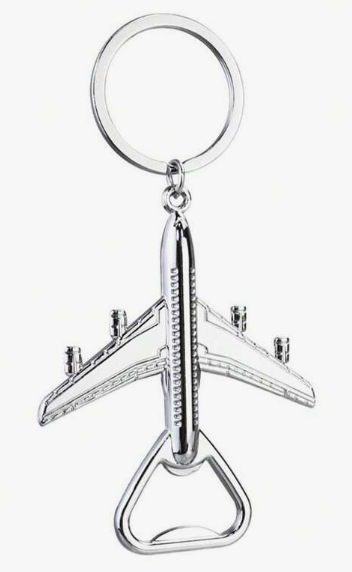 Aeroplane Bottle Opener Keyring