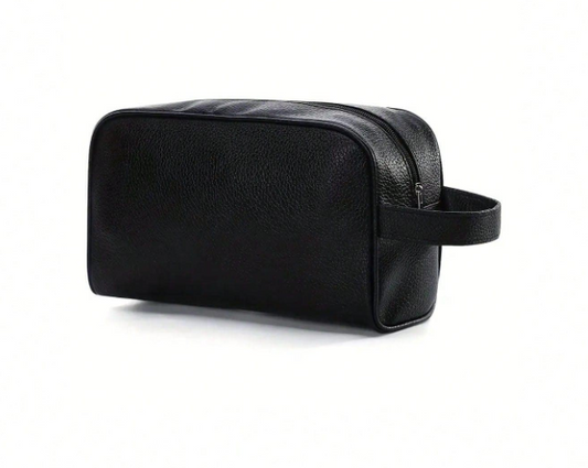 Leather-look Travel Toiletry Bag