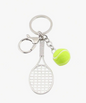 Tennis racket and ball keyring