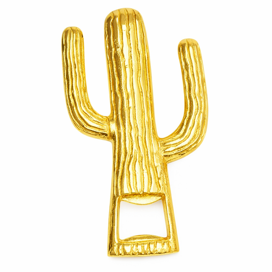 The Gold Cactus Bottle Opener