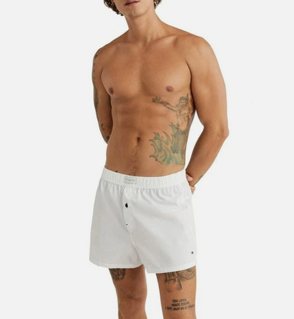 Tommy Hilfiger Men's 100% Cotton Woven Boxers Underwear 3-Pack